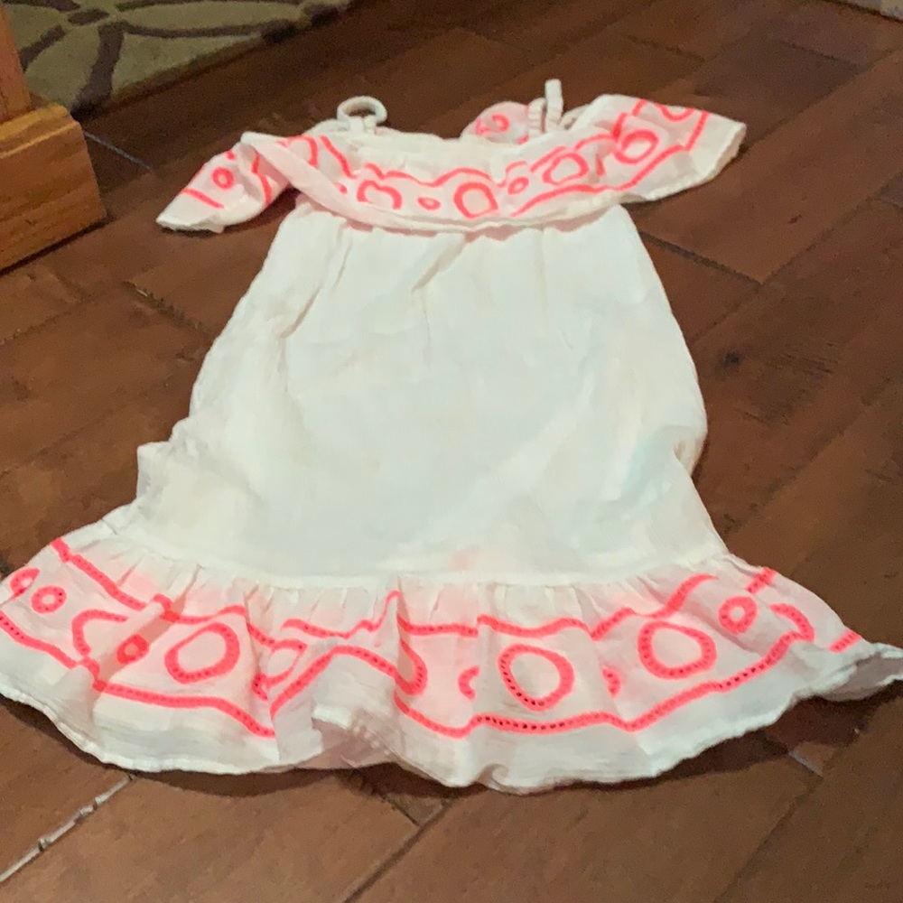 Pink and white cover up from Cat and Jack